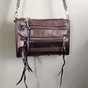 Rebecca Minkoff Bronze Metallic Designer Crossbody Bag